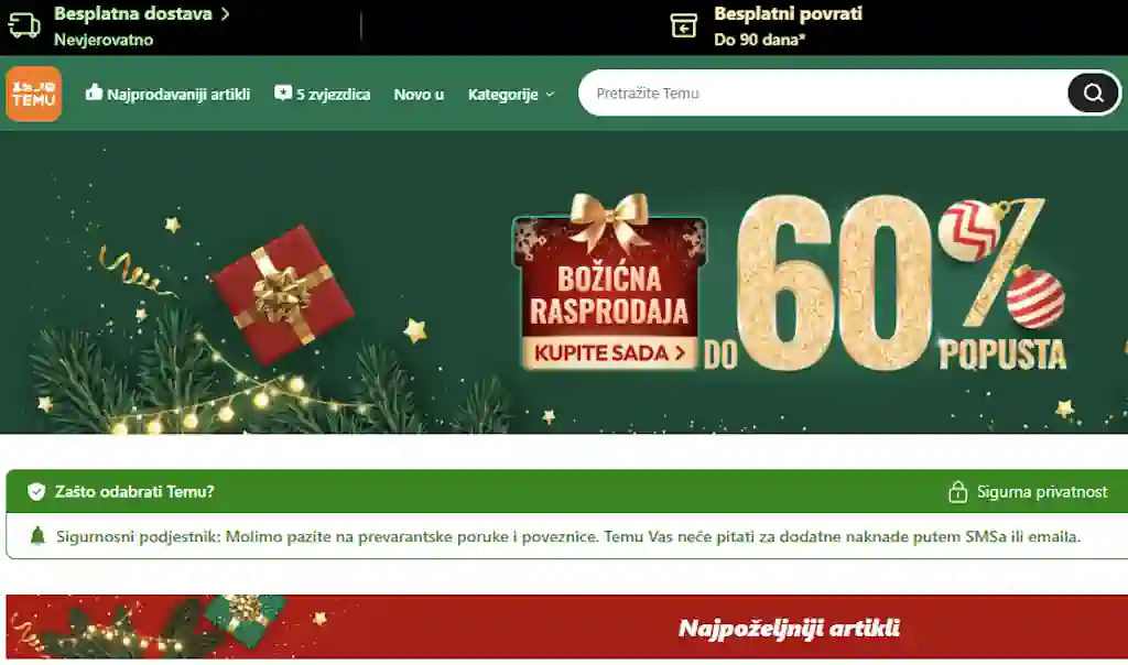 Temu trikovi jeftinija kupovina