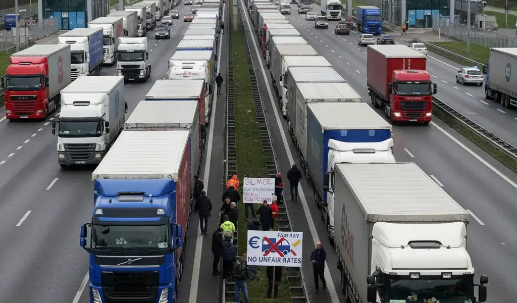 blokada prometa kamioni na granici